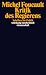 Kritik des Regierens. Schriften zur Politik by Michel Foucault