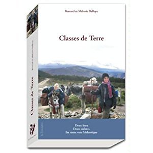 Classe de terre, deux ânes, deux enfants, en route vers l'Atlantique