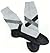 #1669 SKI SOCKS WITH CROSS ...