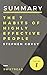 NOT A BOOK: Summary: The 7 Habits Of Highly Effective People by Stephen R.Covey - More knowledge in less time