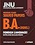 JNU B.A (HONS.) in Foreign Language Previous Year Solved Paper