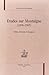 Etudes Sur Montaigne, 1898–1907