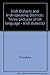 Irish Dialects and Irish-Speaking Districts