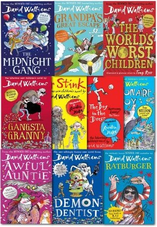 David Walliams 10 Books Collection: The Midnight Gang / Grandpa's Great Escape / The World's Worst Children / Gangsta Granny / Mr Stink / The Boy in the Dress / Billionaire Boy / Awful Auntie / Demon Dentist / Ratburger (Paperback)