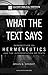 What the Text Says by Brian S. Wright What the Text Says by Brian S. Wright