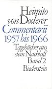 Commentarii 1957 bis 1966: Tagebücher aus dem Nachlaß. Band 2