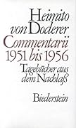 Commentarii 1951 bis 1956: Tagebücher aus dem Nachlaß