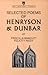 Selected Poems of Henryson and Dunbar