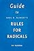 Guide to Saul D. Alinsky’s Rules for Radicals
