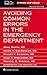 Avoiding Common Errors in the Emergency Department