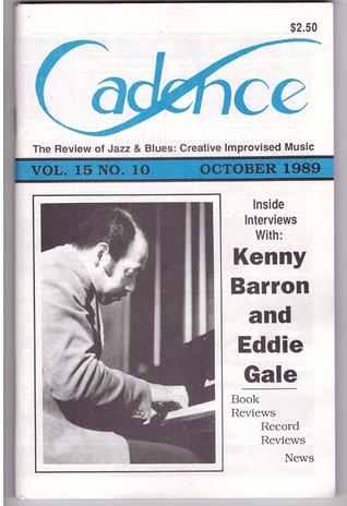 Cadence The American Review Of Jazz Blues Oct 1989 Kenny Barron (cover) Eddie Gale