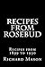 RECIPES from ROSEBUD