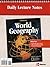 Daily Lecture Notes for "Glencoe World Geography"