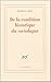 De la condition historique du sociologue. Leçon inaugurale au Collège de France prononcée le 1ᵉʳ décembre 1970