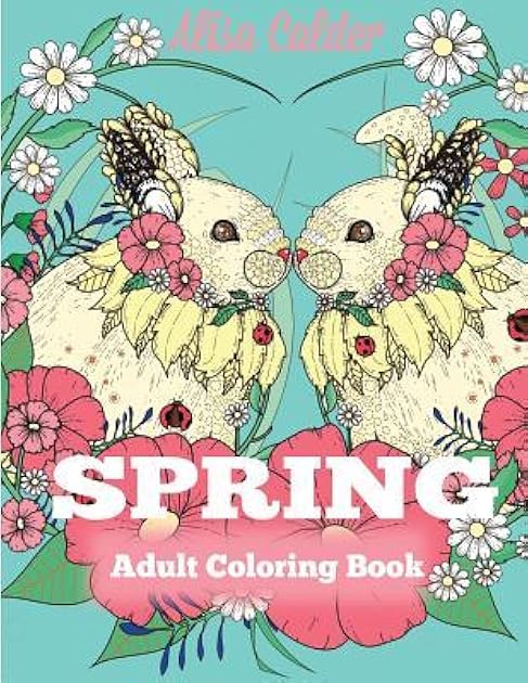 Spring Adult Coloring Book
