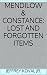 MENDILOW & CONSTANCE: LOST ...
