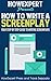 How To Write a Screenplay: ...