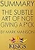 Summary of The Subtle Art o...