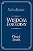 Wisdom For Today Devotional - Paperback
