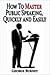 Master Public Speaking