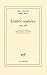 Lettres croisées: (1858-1887)