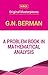 A Problem book in Mathematical Analysis