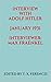 Interview with Adolf Hitler. January 1931. Interviewer: Max Fraenkel