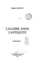 L'Algérie dans l'antiquité
