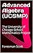 Advanced Algebra (UCSMP): The University of Chicago School Mathematics Project