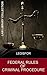 Federal Rules of Criminal Procedure by Legisfor Publishing