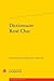 Dictionnaire René Char (Dictionnaires et Syntheses, 6) (French Edition)