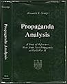 Propaganda analysis;: A study of inferences made from Nazi propaganda in World War II