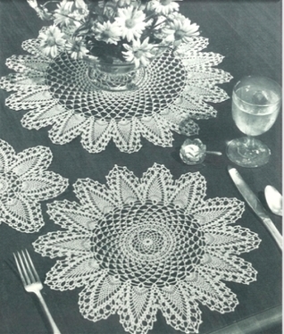 #0057 LUNCHEON SET VINTAGE CROCHET PATTERN