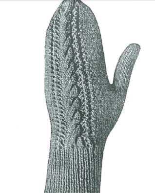 #0116 BECCA GLOVE VINTAGE KNITTING PATTERN
