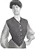 #0261 LADY'S GOLF VEST VINT...