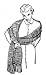 #0548 STOLE VINTAGE KNITTIN...