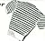 #0714 STRIPED SWEATER VINTA...