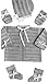 #0785 ROSE BABY SET VINTAGE KNITTING PATTERN