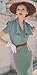 #0803 CASCADE-COLLAR DRESS ...