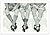 #0898 THREE SOCKS VINTAGE K...