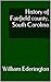 History of Fairfield county, South Carolina