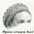 #1358 OPEN CROWN HAT VINTAG...