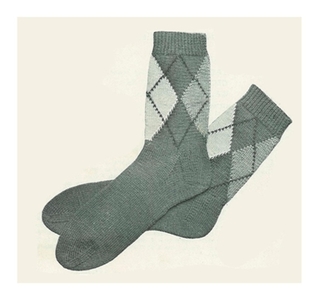 #1394 MEN'S SLACKS SOCKS VINTAGE KNITTING PATTERN