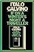 if on a Winter's Night a Traveller by Calvino. Italo; translated ...