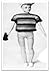 #1723 KEN STRIPED POLO SHIR...