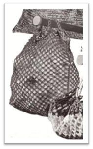 #2072 LONG SHOPPING BAG VINTAGE CROCHET PATTERN