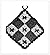 #2317 CHECKED POTHOLDER VIN...