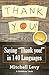 Thank You!: Saying "Thank Y...