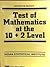 Test of Mathematics at the 10+2 Level