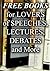 Free Books For Lovers of Speeches, Lectures, Debates and More...: Over 200 Free Books for Your to Enjoy (Free Books For a Quick Download Book 15)